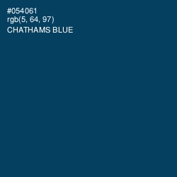 #054061 - Chathams Blue Color Image